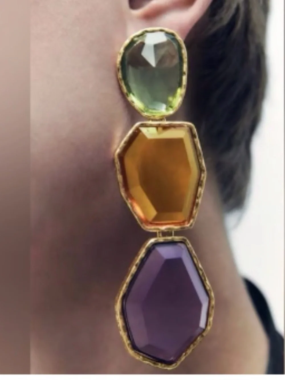Zara resin earrings